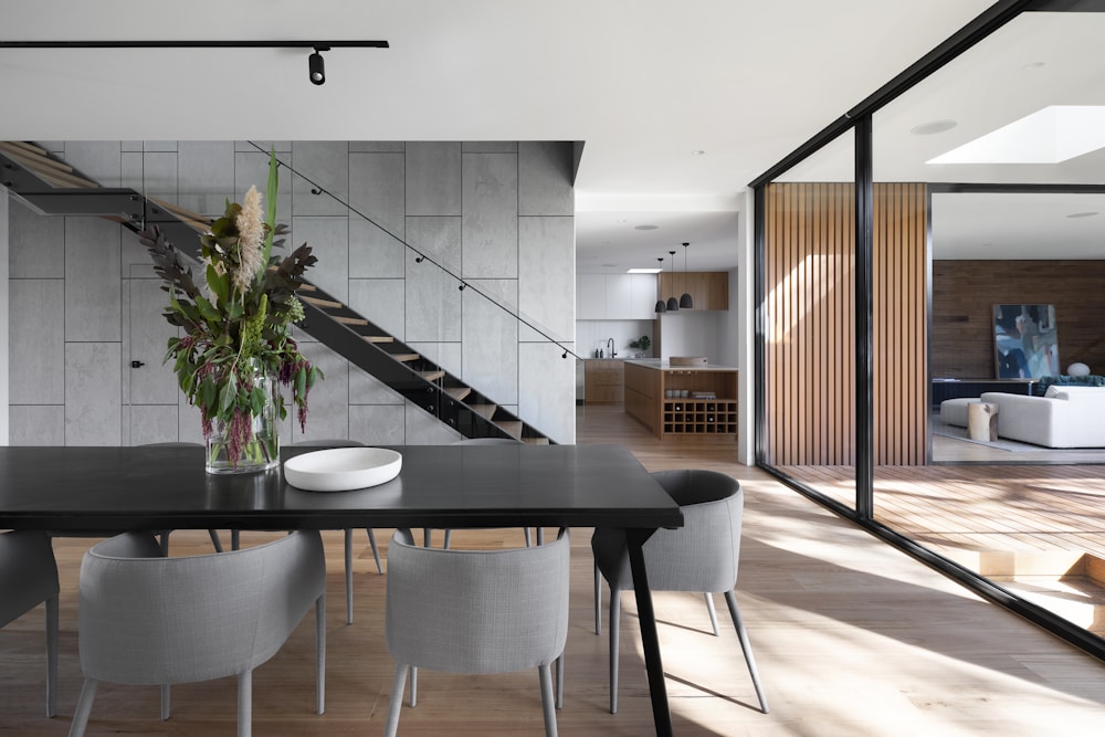 Elegant kitchen and dining interior